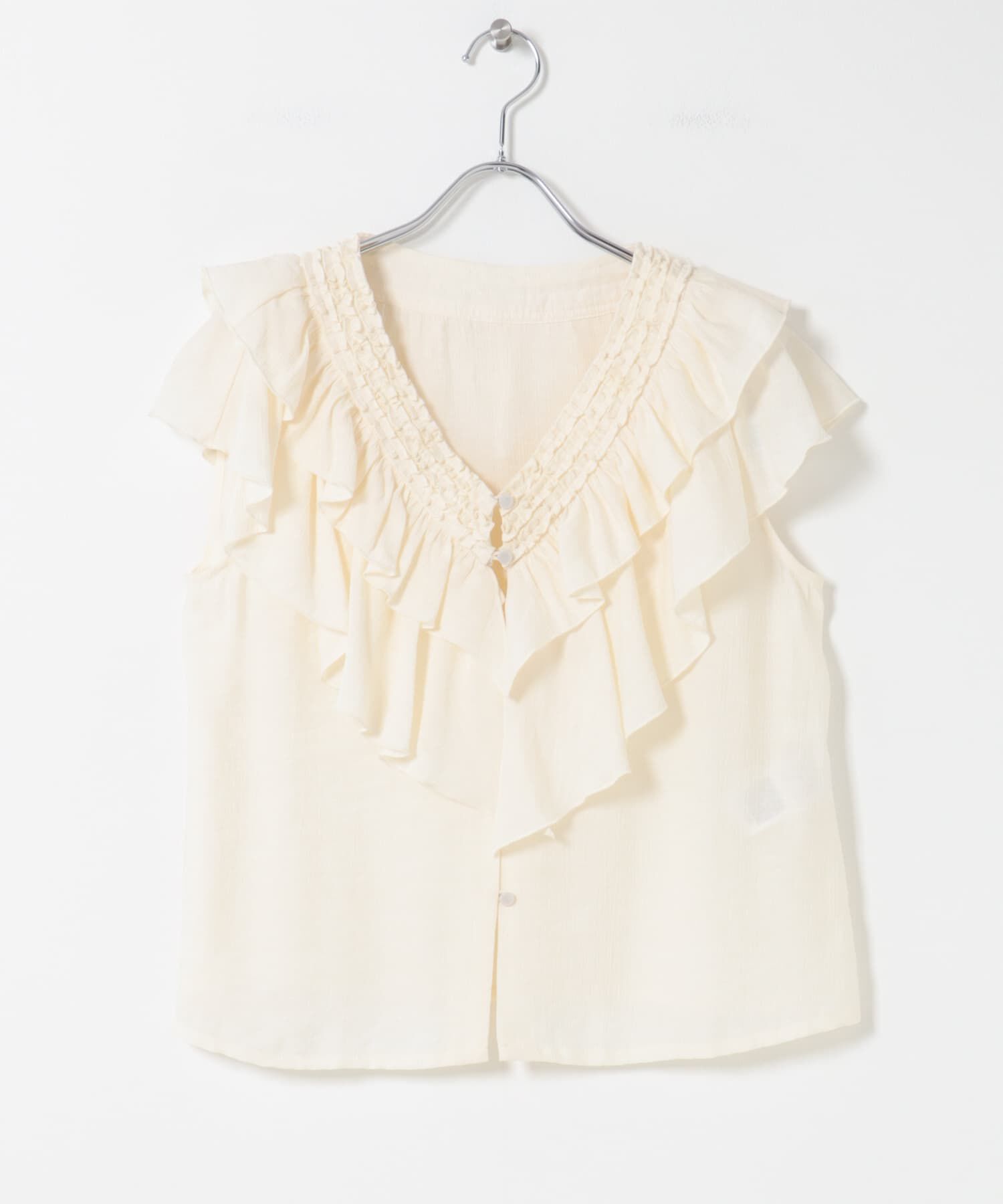 SENSE OF PLACE by URBAN RESEARCH「ヨウリュウフリルブラウス」|シャツ・ブラウス|