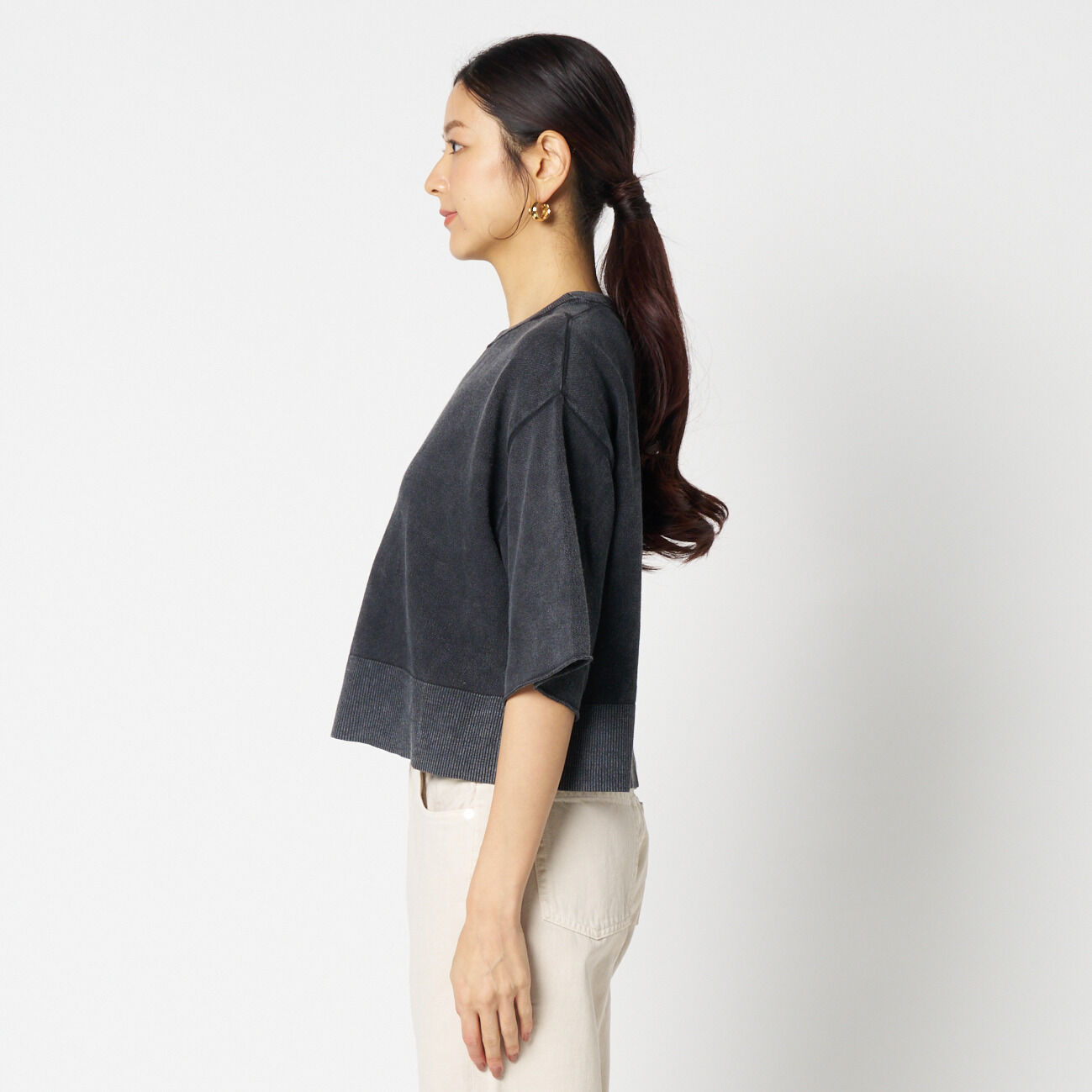 HELIOPOLE「HELIOPOLE FADE RIB KNIT PULLOVER」|ニット・セーター|