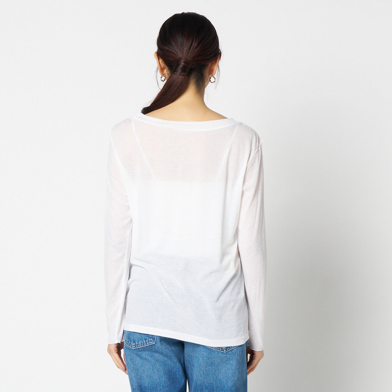 HELIOPOLE「HELIOPOLE 【smooth skin series】wide crew neck」|Tシャツ・カットソー|