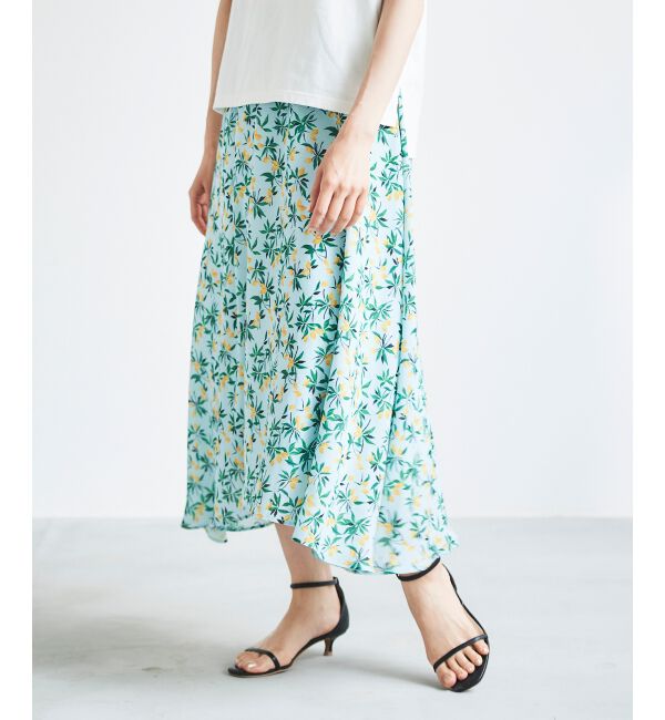 le.coeur blanc「レモンプリントフレアスカート」|スカート|
