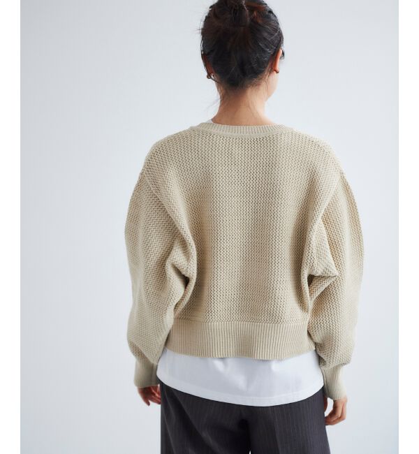 le.coeur blanc「《手洗い可能》柄アミニットカーディガン」|ニット・セーター|