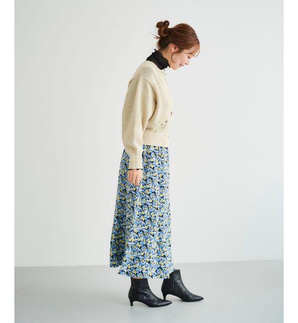 le.coeur blanc「《手洗い可能》柄アミニットカーディガン」|ニット・セーター|