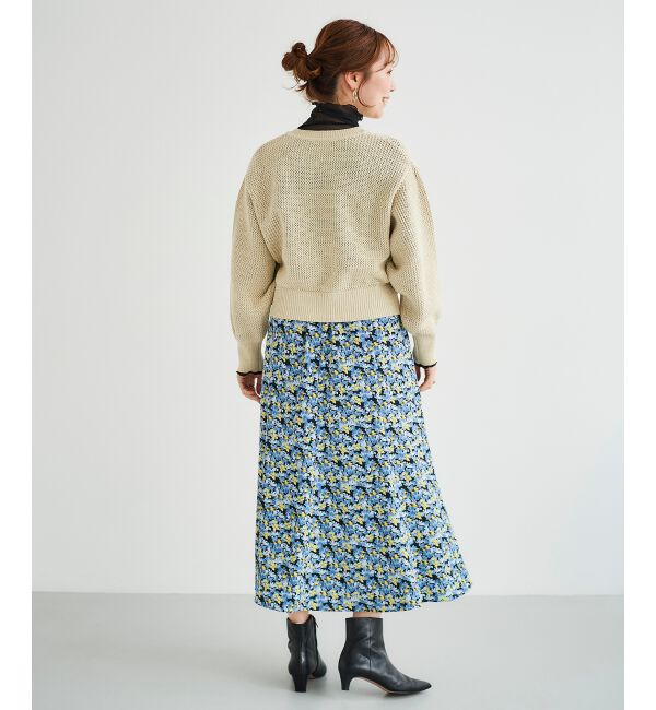 le.coeur blanc「《手洗い可能》柄アミニットカーディガン」|ニット・セーター|