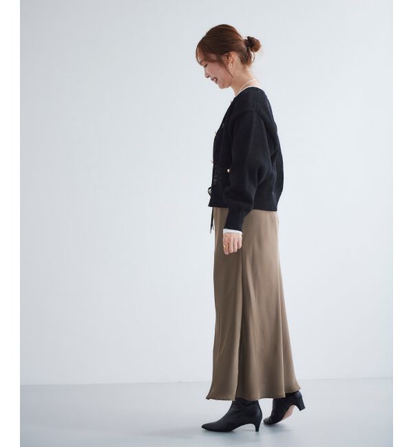 le.coeur blanc「《手洗い可能》柄アミニットカーディガン」|ニット・セーター|