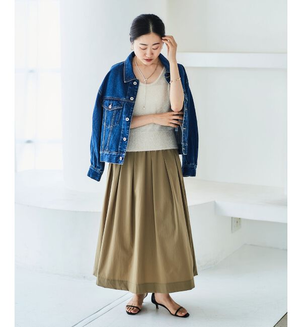 le.coeur blanc「《手洗い可能》シャイニーシャギーニットベスト」|ベスト・ジレ|