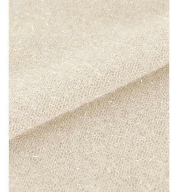 le.coeur blanc「《手洗い可能》シャイニーシャギーニットベスト」|ベスト・ジレ|