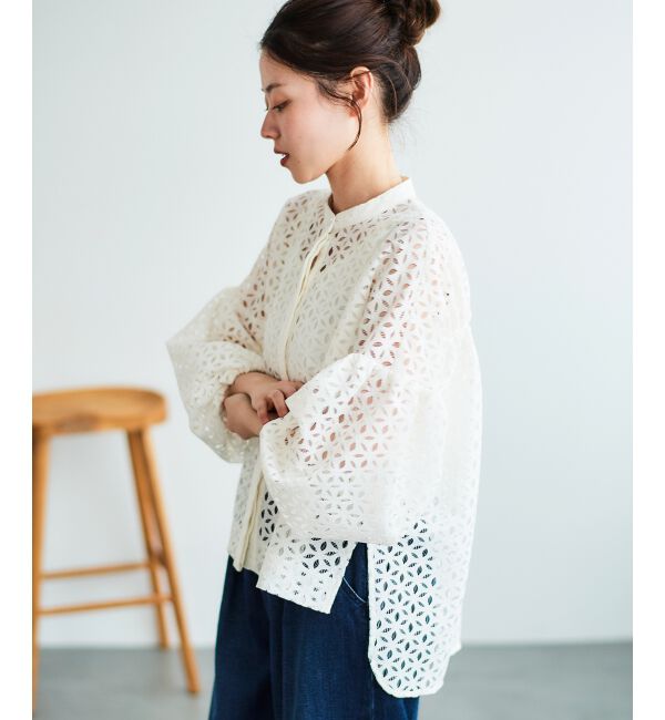 le.coeur blanc「《手洗い可能》TORRAZZO DONNA 別注レースブラウス」|シャツ・ブラウス|