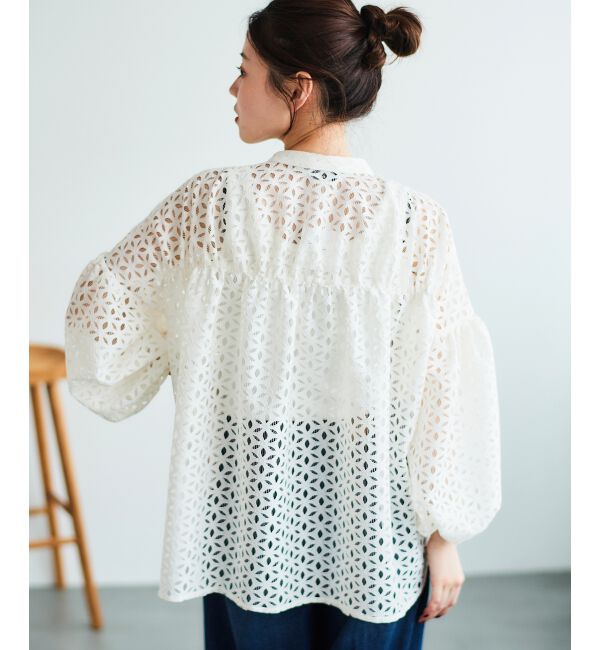 le.coeur blanc「《手洗い可能》TORRAZZO DONNA 別注レースブラウス」|シャツ・ブラウス|