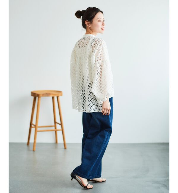 le.coeur blanc「《手洗い可能》TORRAZZO DONNA 別注レースブラウス」|シャツ・ブラウス|