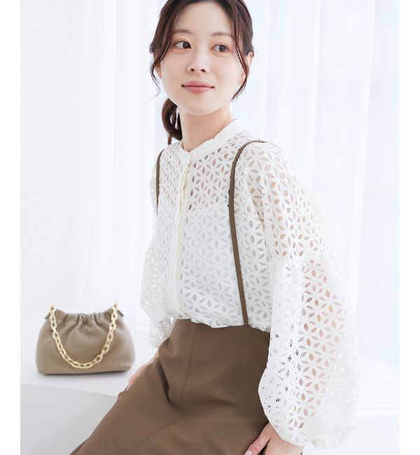 le.coeur blanc「《手洗い可能》TORRAZZO DONNA 別注レースブラウス」|シャツ・ブラウス|