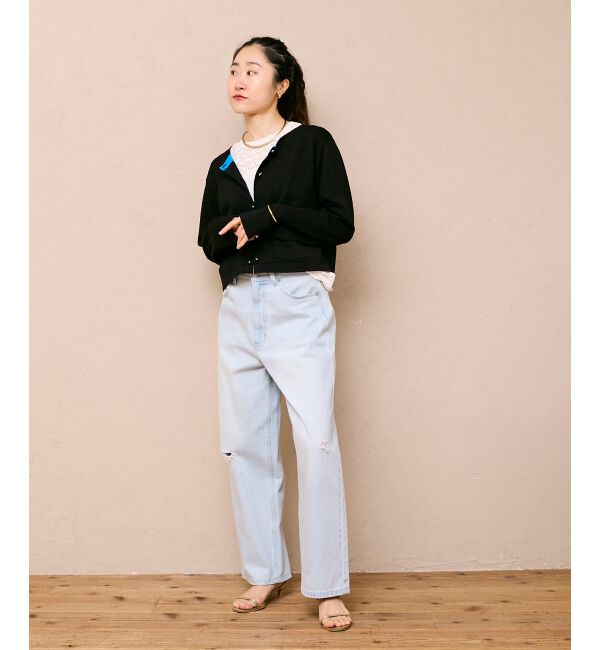  「《WEB限定アイテム》メタルボタンコンパクトカーディガン」|カーディガン|