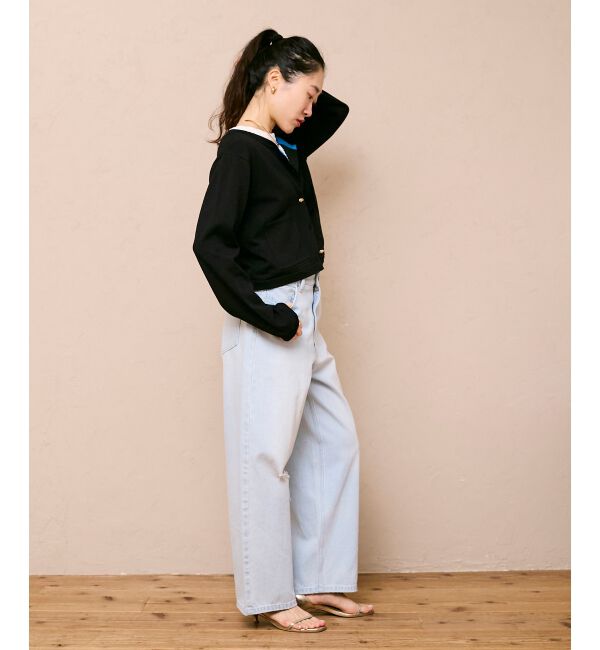  「《WEB限定アイテム》メタルボタンコンパクトカーディガン」|カーディガン|