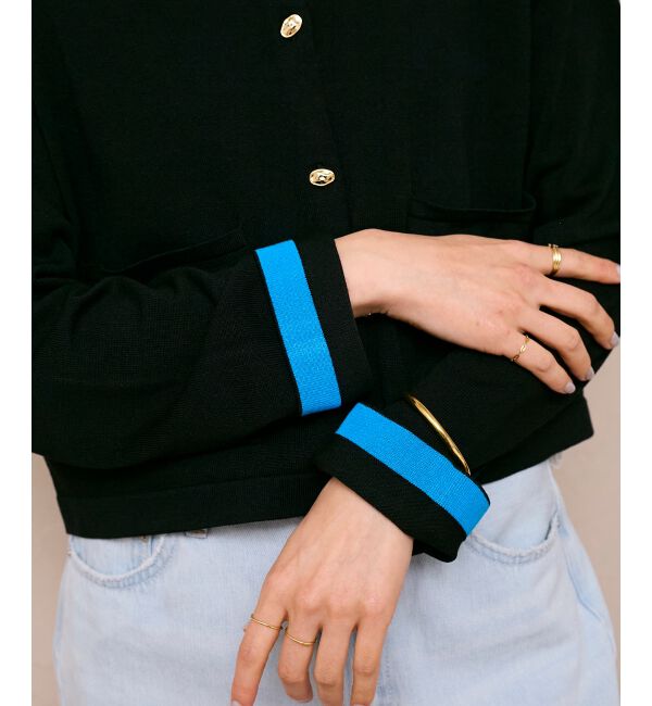  「《WEB限定アイテム》メタルボタンコンパクトカーディガン」|カーディガン|