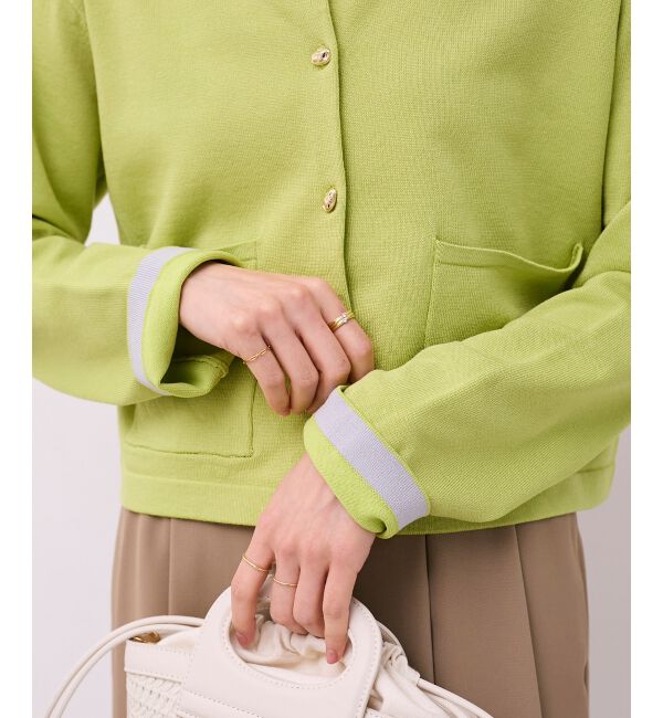  「《WEB限定アイテム》メタルボタンコンパクトカーディガン」|カーディガン|