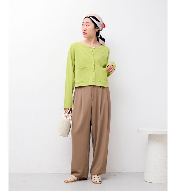  「《WEB限定アイテム》メタルボタンコンパクトカーディガン」|カーディガン|