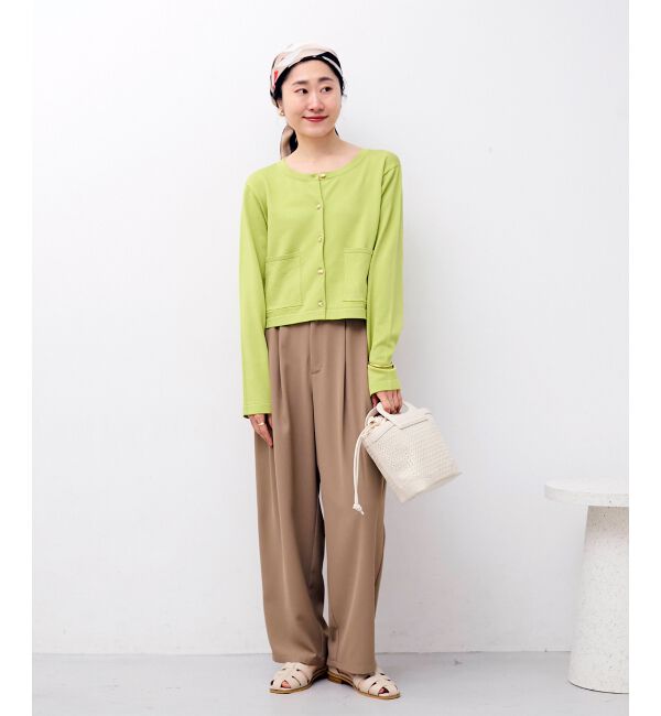  「《WEB限定アイテム》メタルボタンコンパクトカーディガン」|カーディガン|