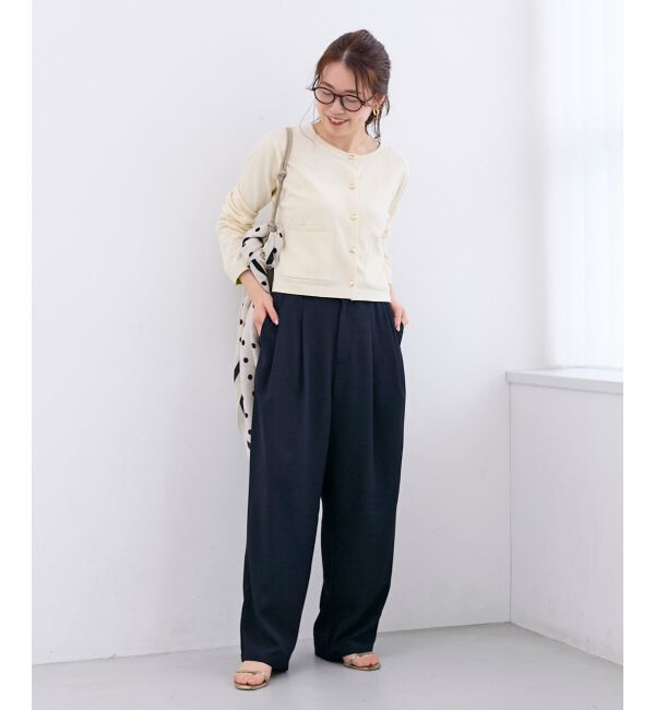  「《WEB限定アイテム》メタルボタンコンパクトカーディガン」|カーディガン|