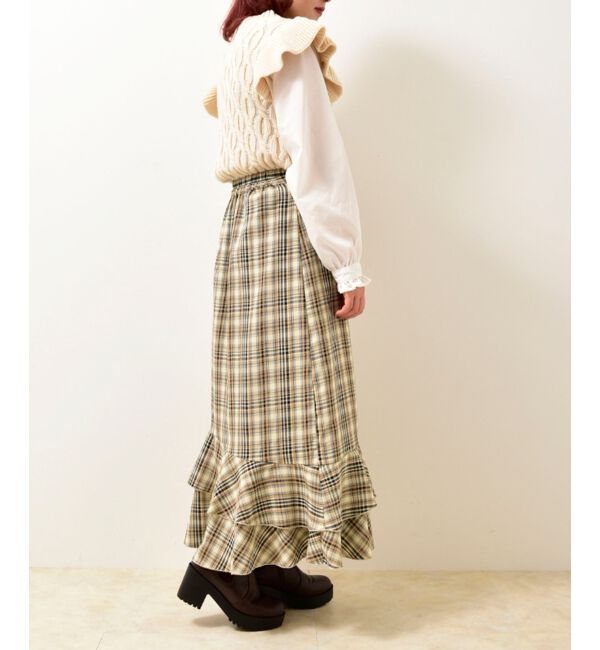 MAJESTICLEGON「2wayケーブルフリルニット」|ニット・セーター|