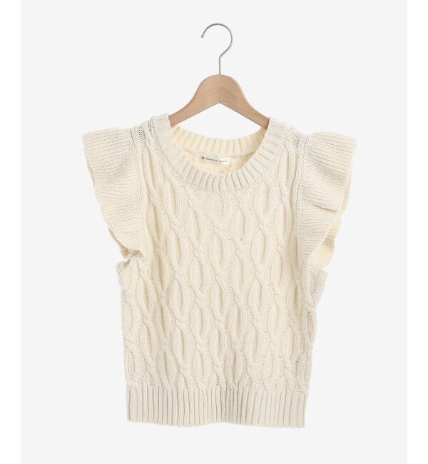 MAJESTICLEGON「2wayケーブルフリルニット」|ニット・セーター|