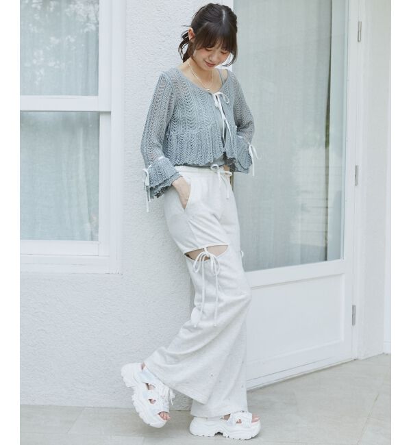  「スリットビジュースウェットパンツ」|その他|