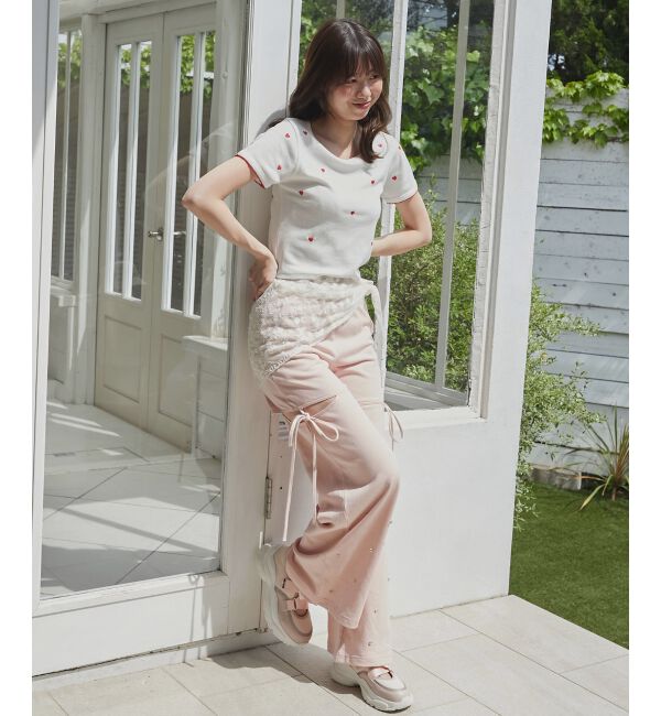  「スリットビジュースウェットパンツ」|その他|