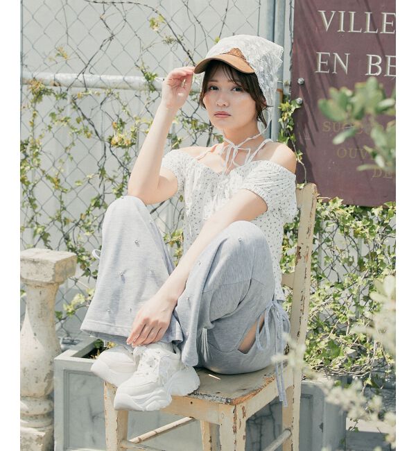  「スリットビジュースウェットパンツ」|その他|