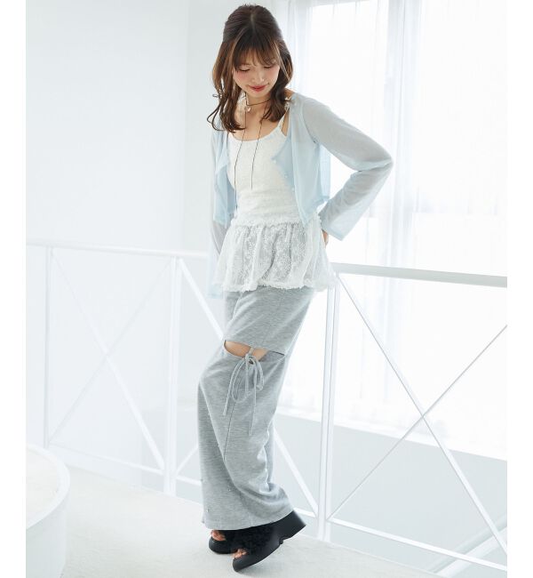  「スリットビジュースウェットパンツ」|その他|