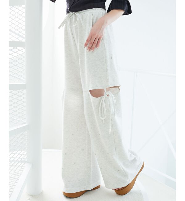  「スリットビジュースウェットパンツ」|その他|