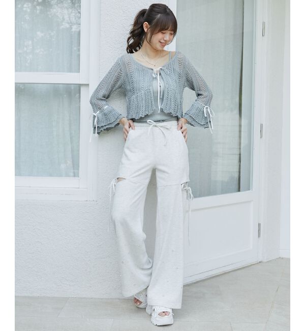  「スリットビジュースウェットパンツ」|その他|