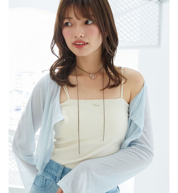  「◎カップ付きキャミ」|キャミソール|アイボリー