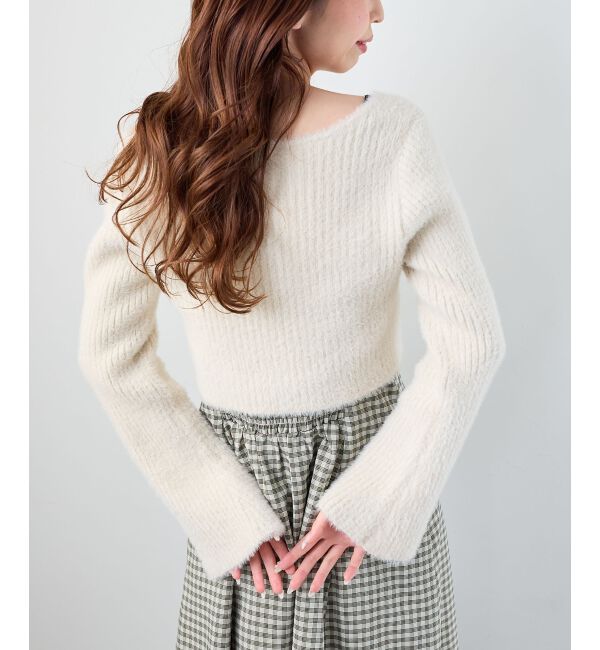  「シャギーカーデセットキャミワンピース」|ワンピース|