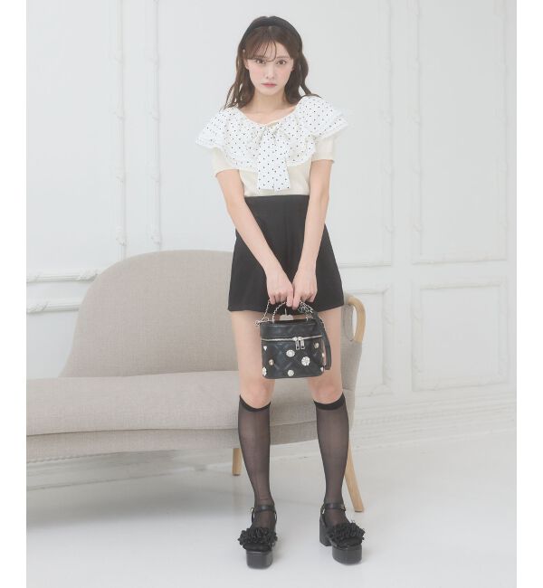  「ビッグカラーリボンニット」|ニット・セーター|