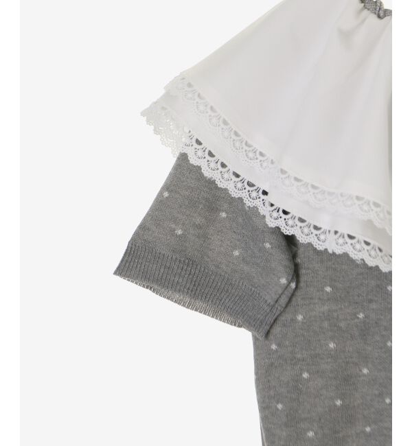  「ビッグカラーリボンニット」|ニット・セーター|