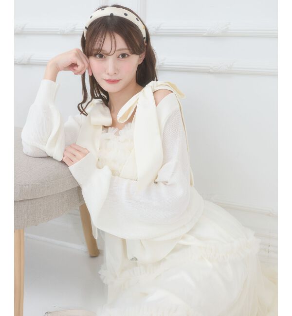  「フリルチュールロングワンピース」|ワンピース|