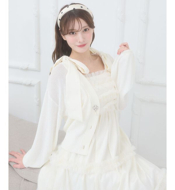  「フリルチュールロングワンピース」|ワンピース|