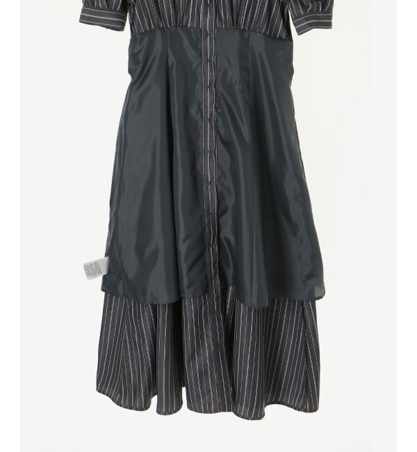  「サイドレースアップシャツワンピース」|ワンピース|