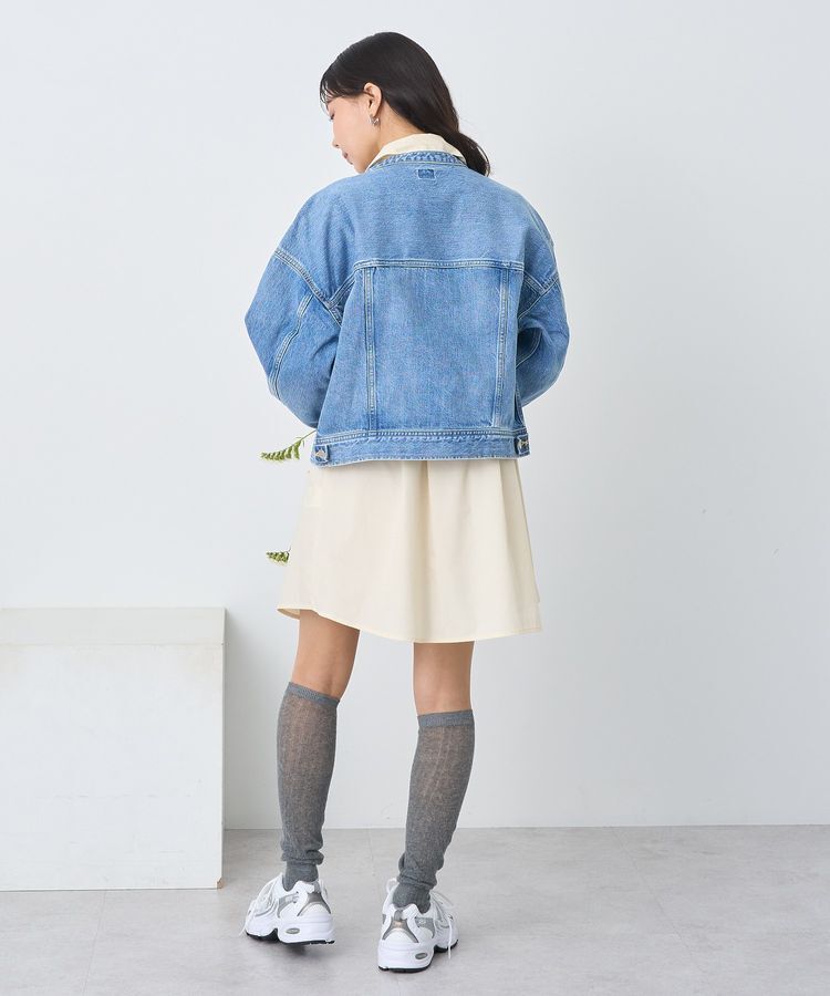 earth music&ecology「Lee &times; e.m.a.e. ライダース ノーカラージャケット」|テーラードジャケット|