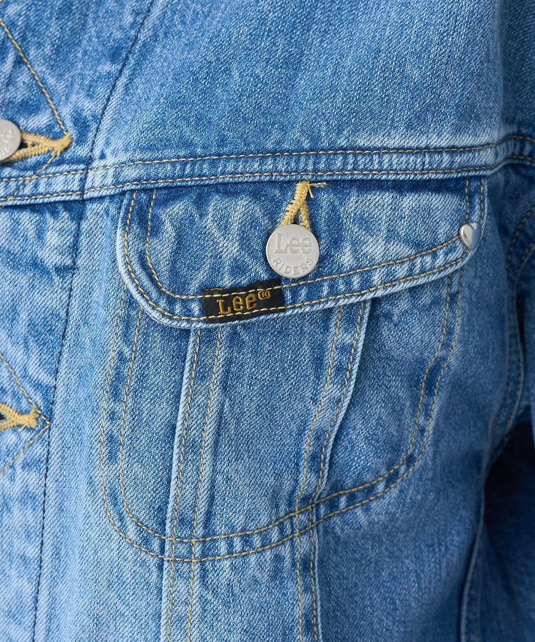 earth music&ecology「Lee &times; e.m.a.e. ライダース ノーカラージャケット」|テーラードジャケット|