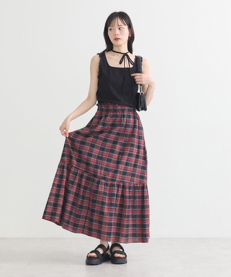 earth music&ecology「マルチwayネックホルターレースタンク」|インナー|