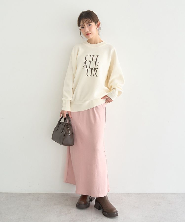 earth music&ecology「ストレッチサテンスカート」|スカート|