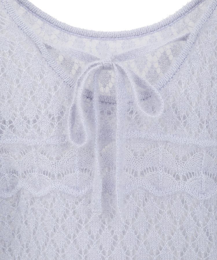 earth music&ecology「キャットヤーン透かし編みニットプルオーバー」|ニット・セーター|