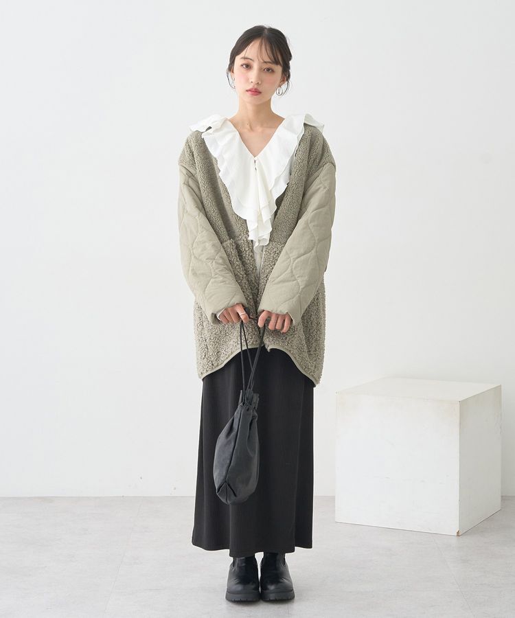 earth music&ecology「ボアキルトミドルコート」|その他|