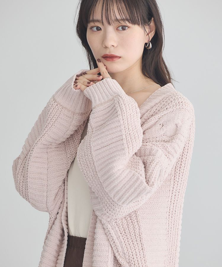 earth music&ecology「マットモールカーディガン」|カーディガン|