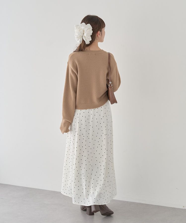 earth music&ecology「パウダーシャギークルーネックカーディガン」|カーディガン|