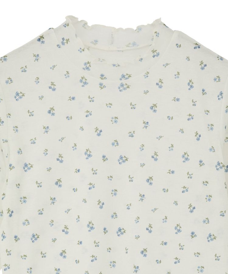 earth music&ecology「ハイネックフラワーメロープルオーバー」|Tシャツ・カットソー|