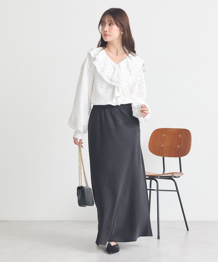 earth music&ecology「ラッフルカラーブラウス」|シャツ・ブラウス|