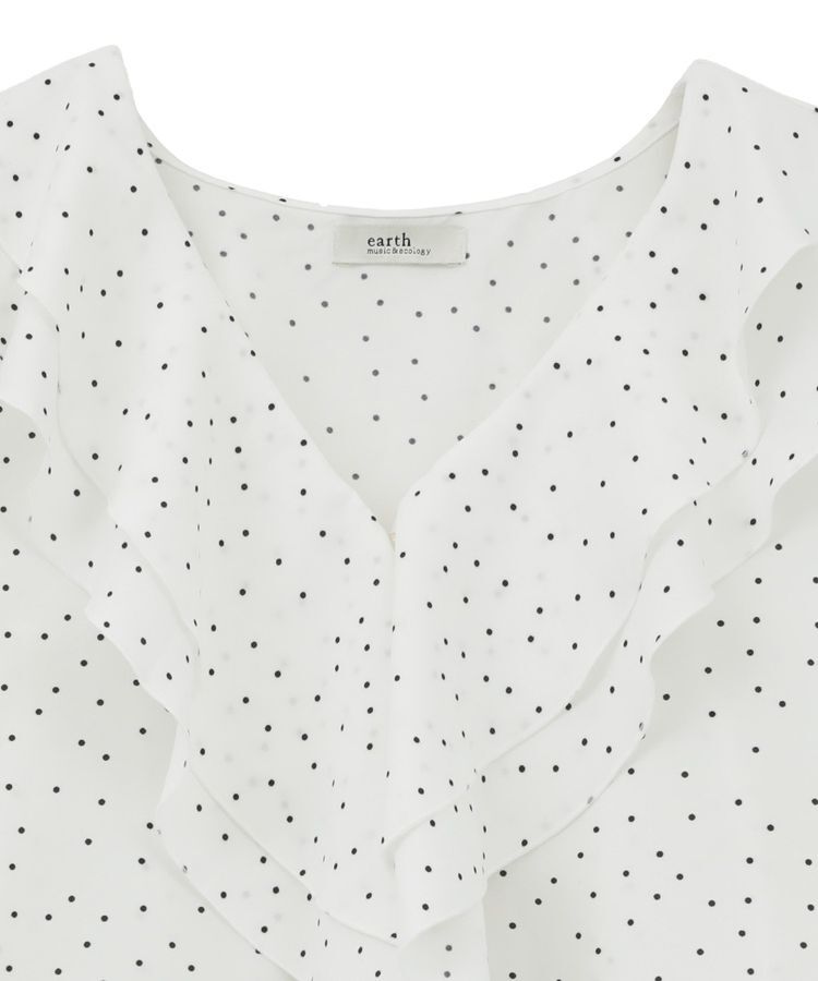 earth music&ecology「ラッフルカラーブラウス」|シャツ・ブラウス|