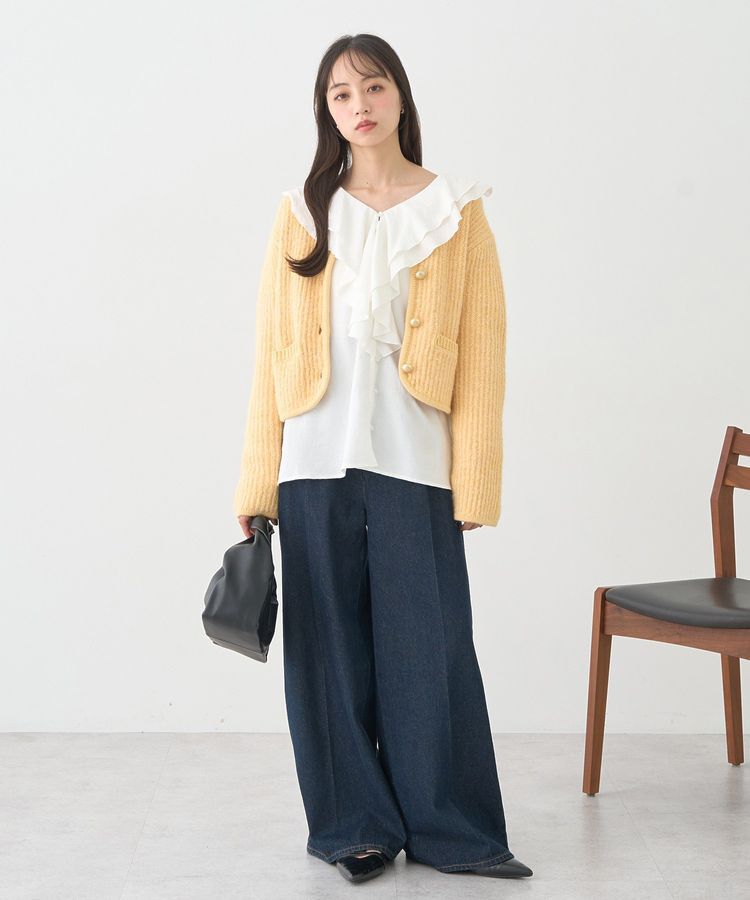 earth music&ecology「ラッフルカラーブラウス」|シャツ・ブラウス|
