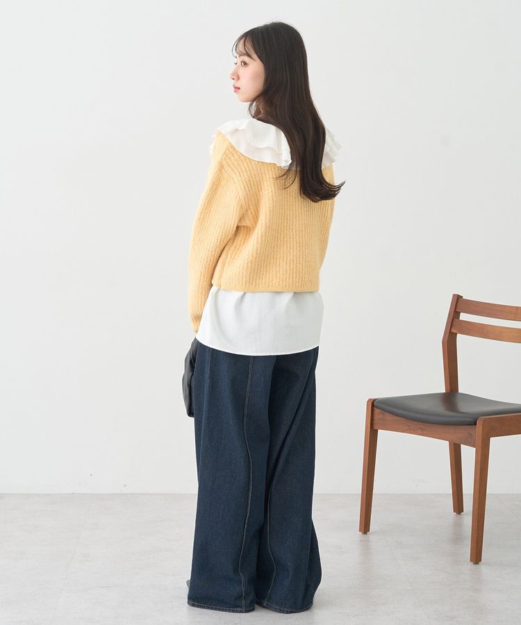 earth music&ecology「ラッフルカラーブラウス」|シャツ・ブラウス|