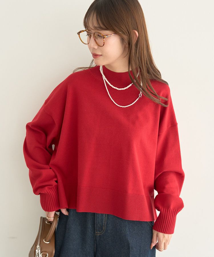 earth music&ecology「選べる丈ハイネックニット」|ニット・セーター|